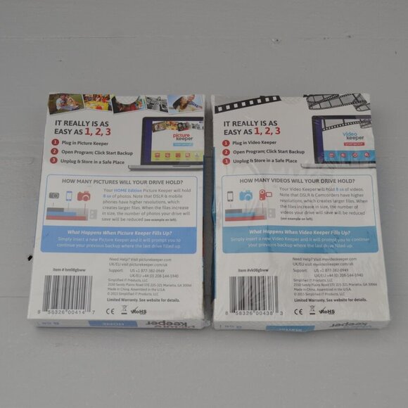 Picture And Video Keeper 8 GB New Starter Home Edition PC MAC Flash Drive - Picture 2 of 3